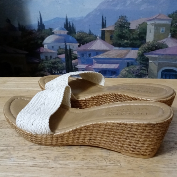 💑Tuscany by easy streets Florence wedge sandal🛍Made In Italy🇮🇹Cute! Like🆕💃 - Picture 3 of 9